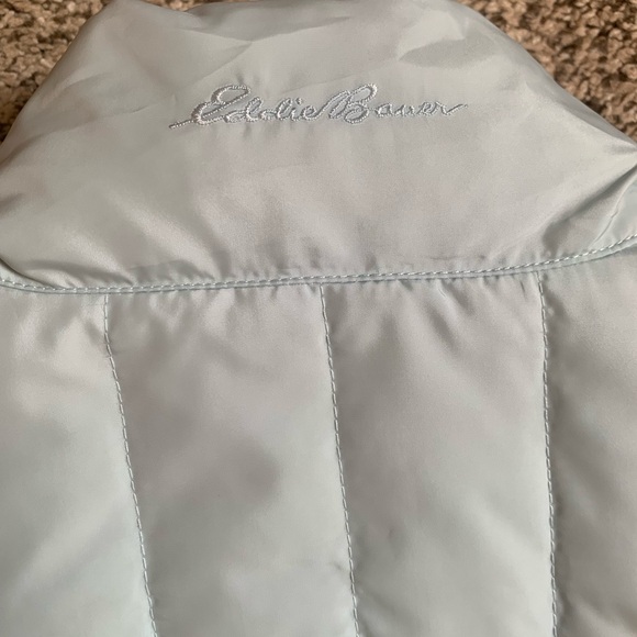 Light Blue Eddie Bauer Goose Down Vest - Picture 12 of 12